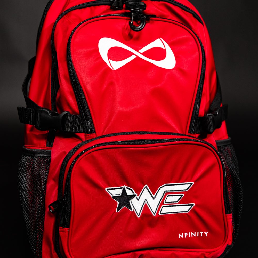Nfinity Red Nylon Logo Backpack