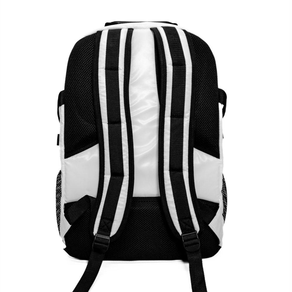 Nfinity White Nylon Logo Backpack - Image 3