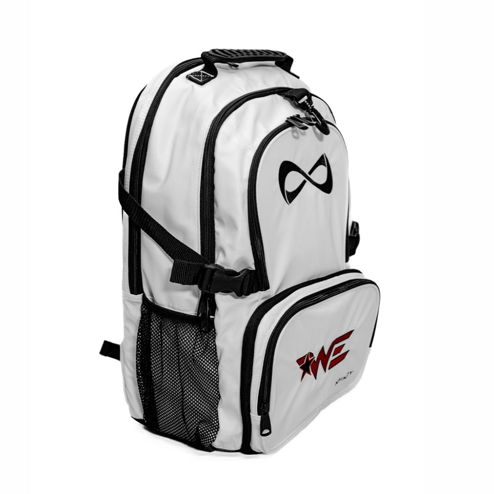 Nfinity White Nylon Logo Backpack - Image 2