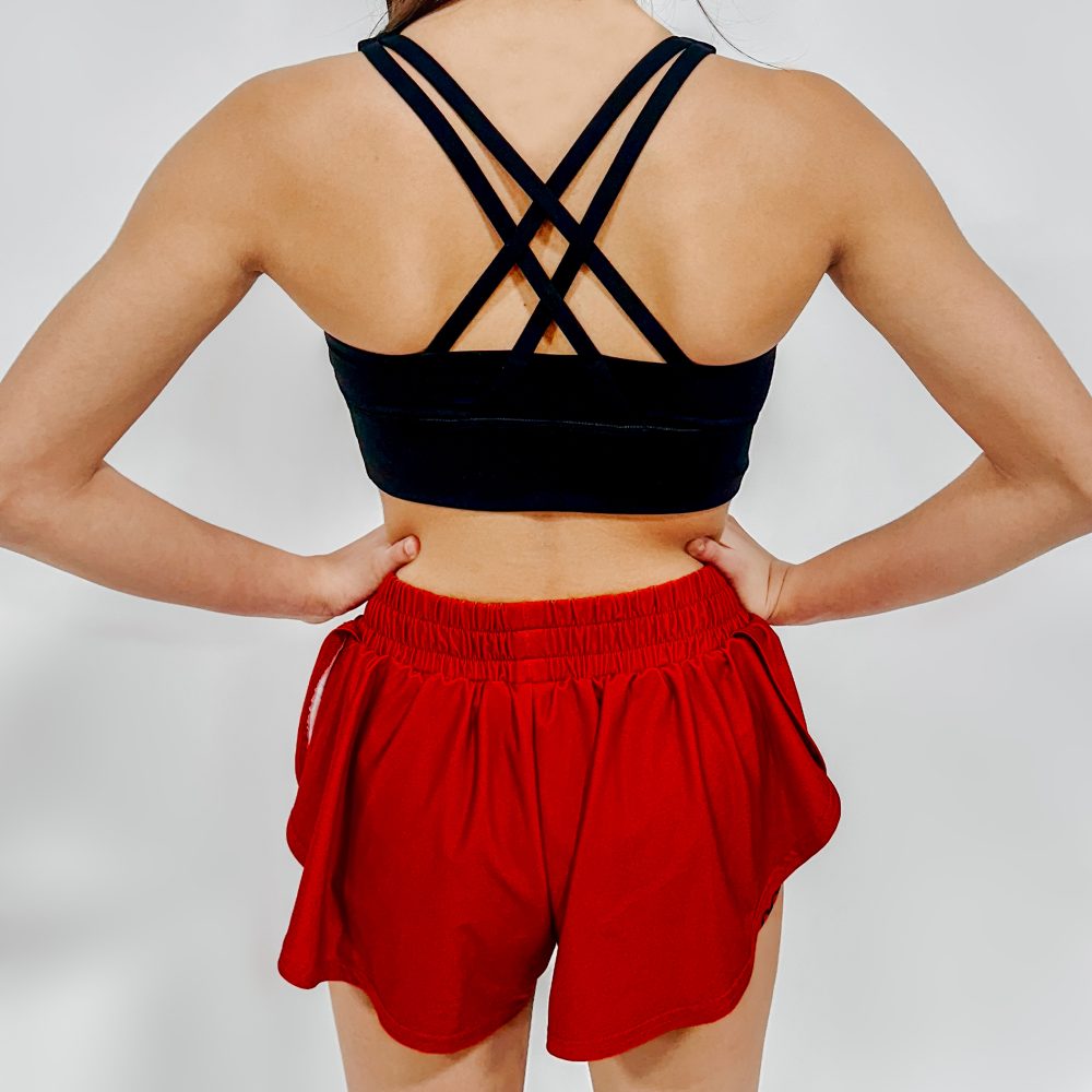 Black Bling Logo Bra Woodlands Elite Cheer Co.