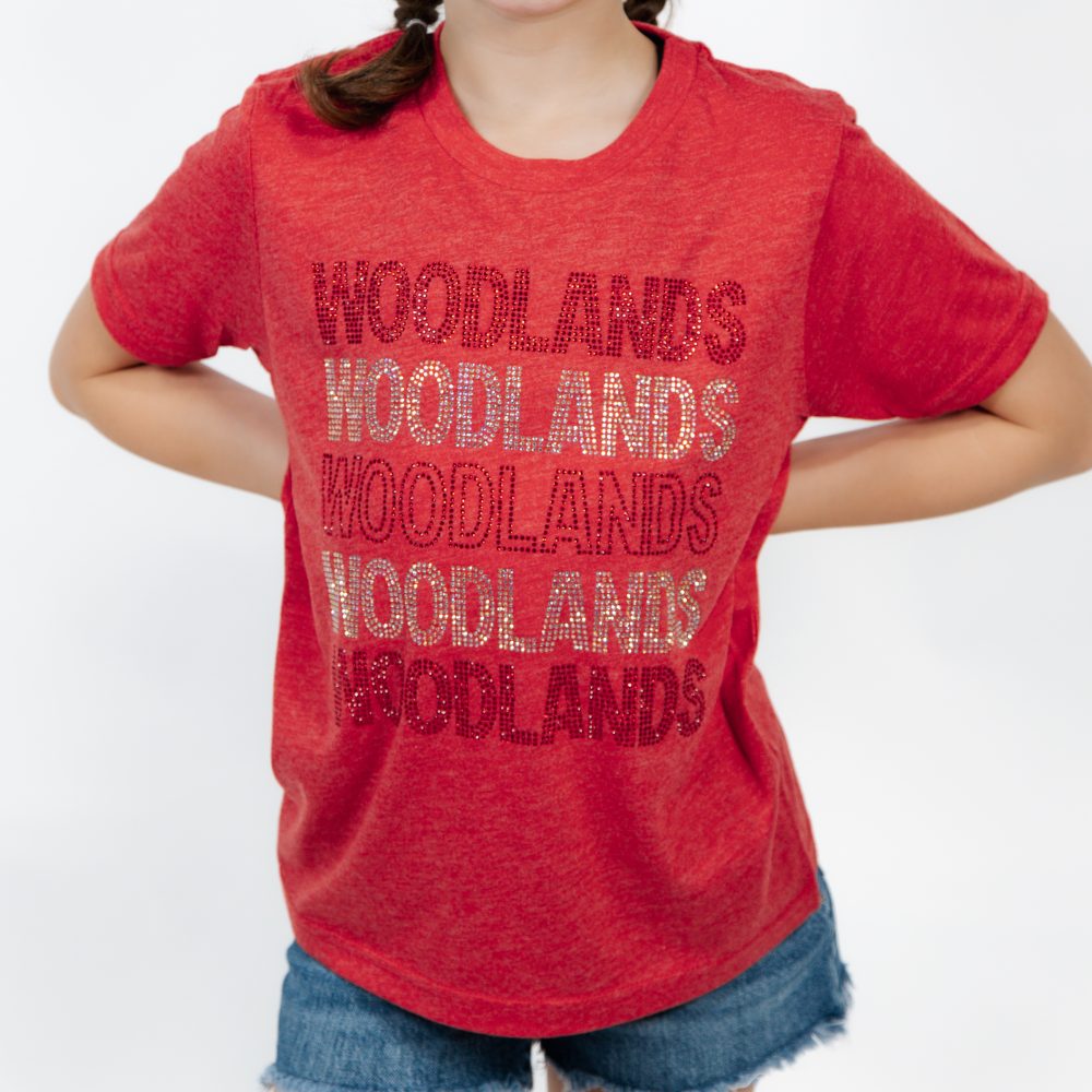 Red S/S Woodlands Bling Tee - Image 3