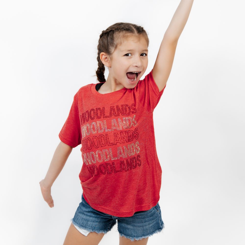 Red S/S Woodlands Bling Tee - Image 2