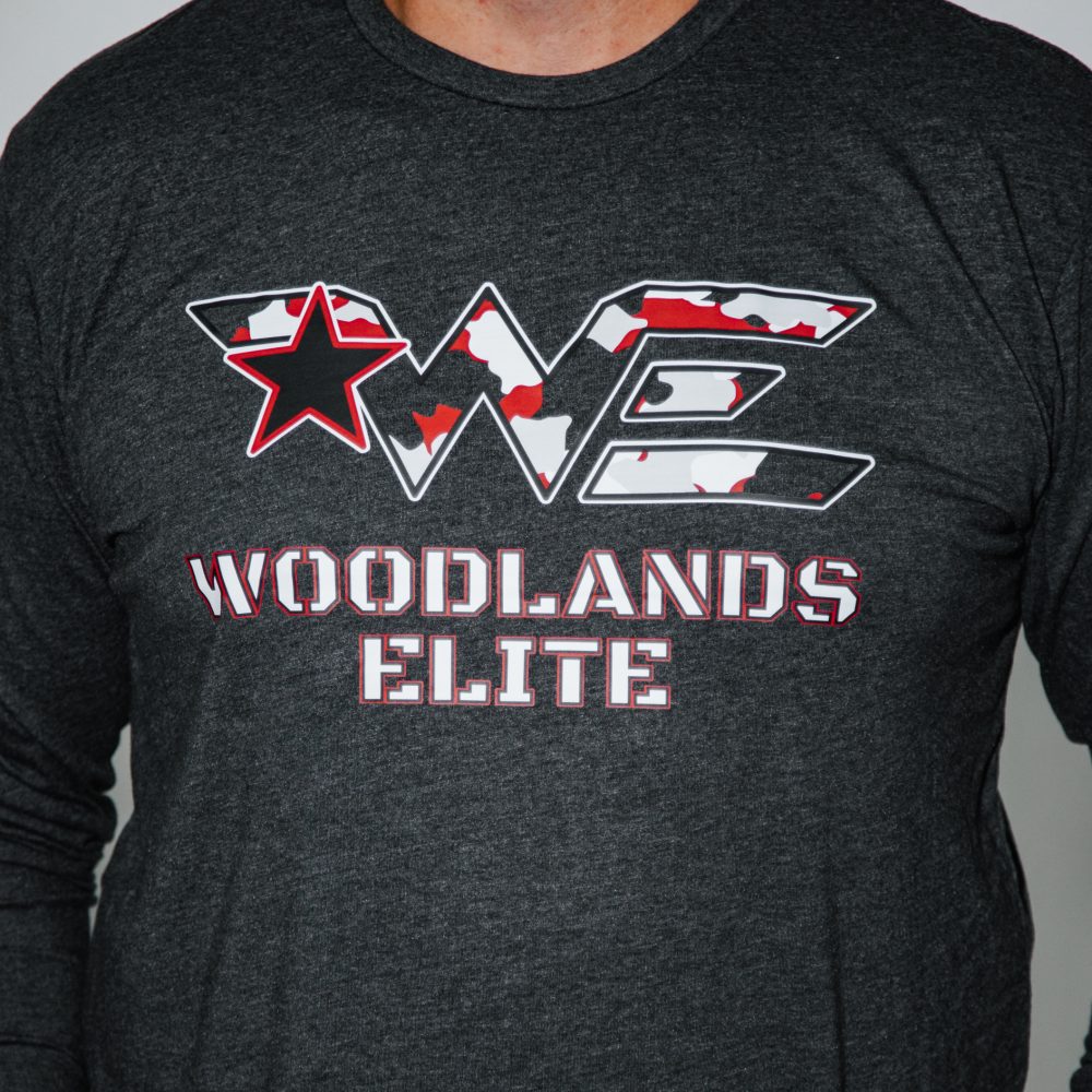Grey Long Sleeved Camo logo tee - Image 2