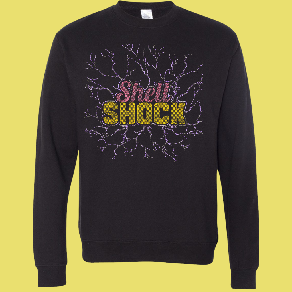 Shell Shock Crewneck Bling Sweatshirt - Order by 10/22/26