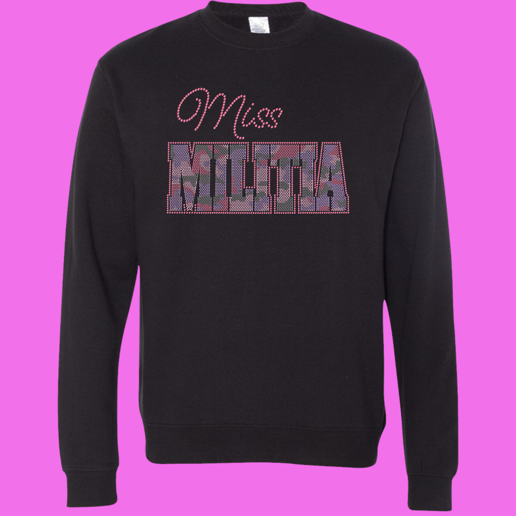 Miss Militia Bling Sweatshirt - Order by 1/12/26