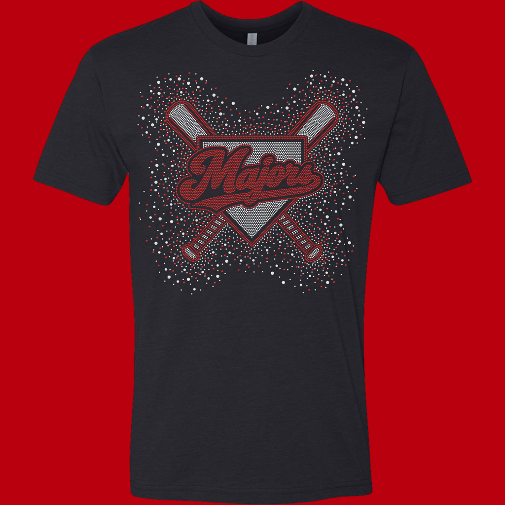 Albany Majors S/S Bling Tee - Order by 10/15/26