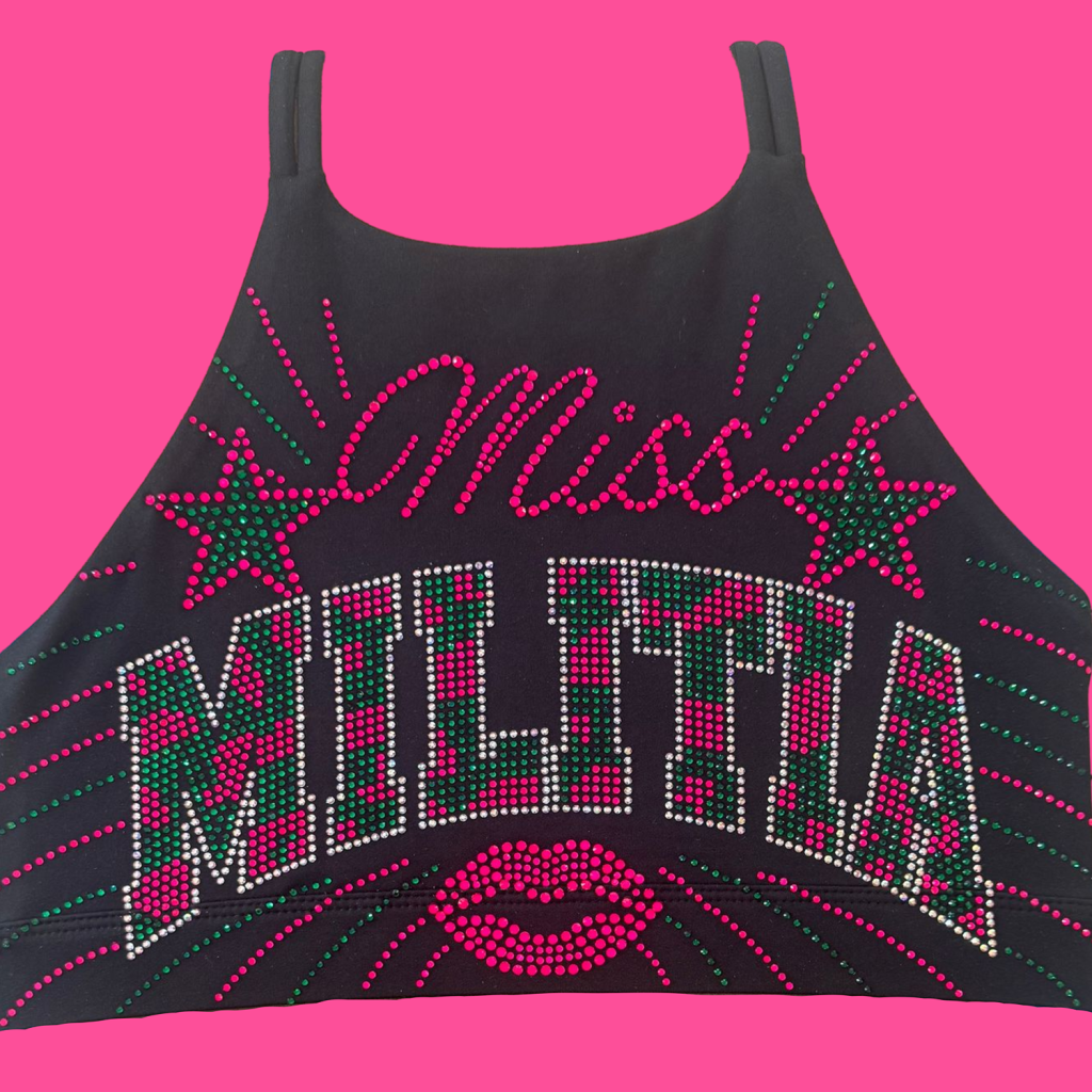 Miss Militia Bling Sports Bra - Order by 9/27/26