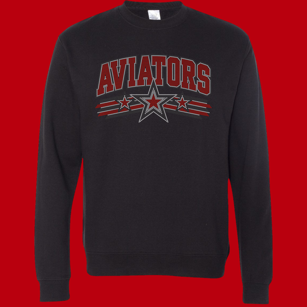 Aviators Bling Crewneck Sweatshirt - Order by 10/18/26