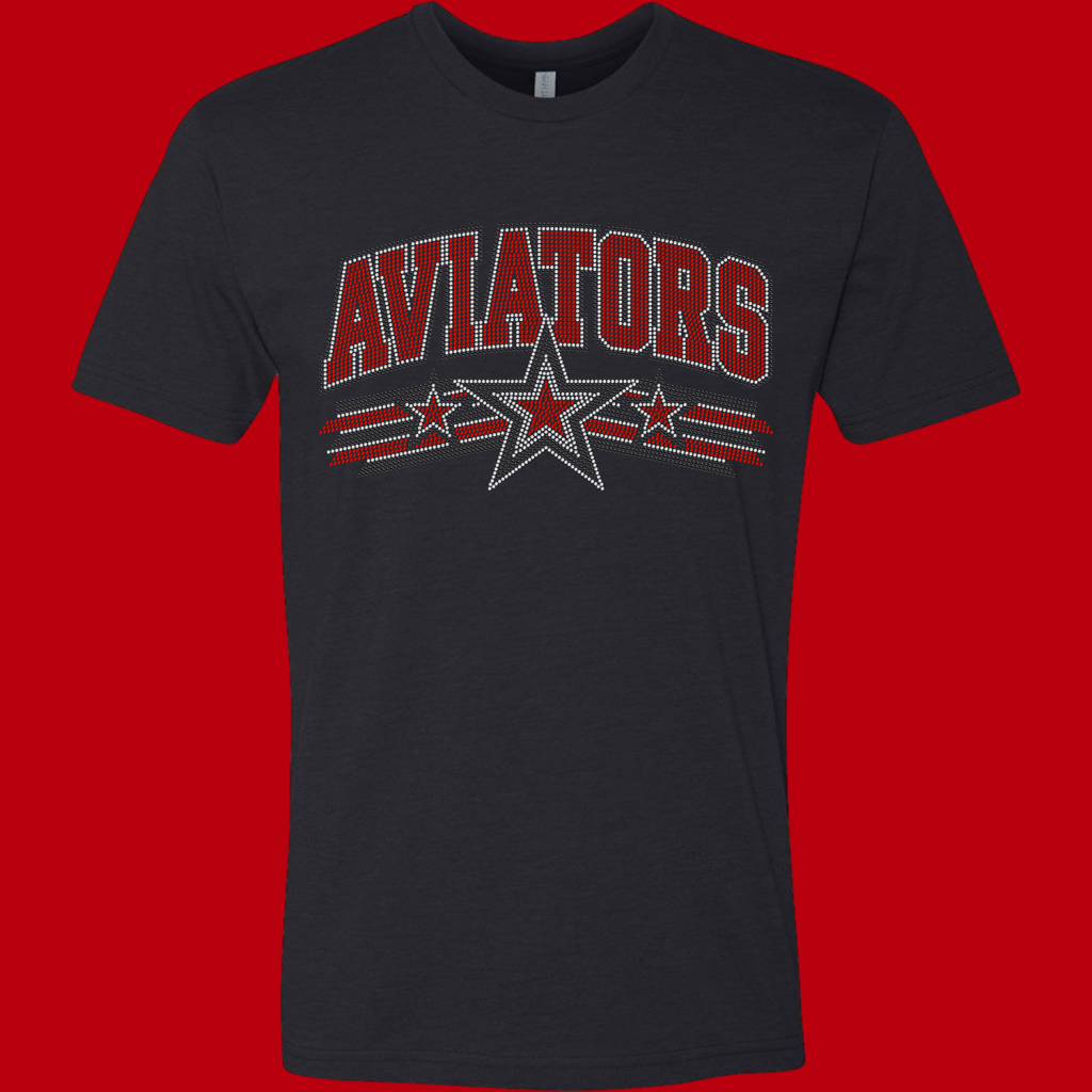 Aviators S/S Bling Tee - Order by 10/18/26