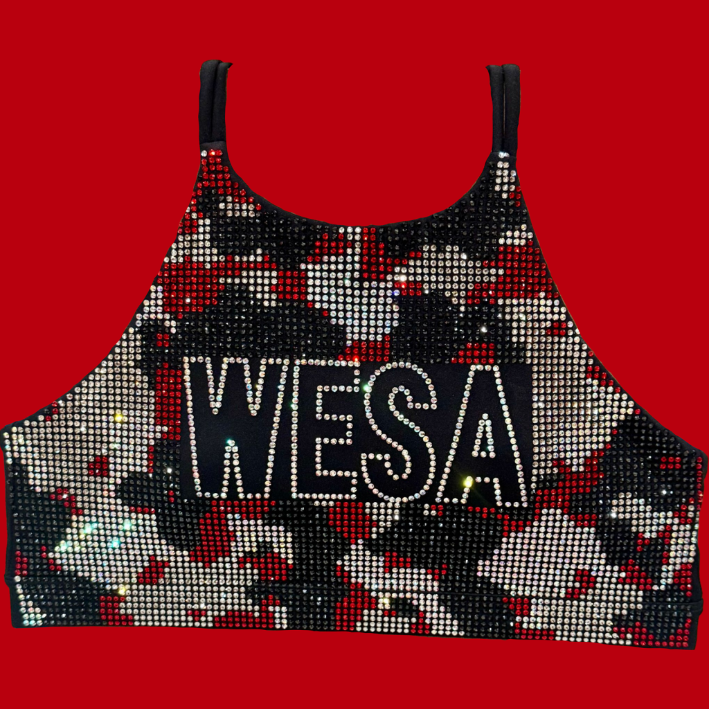 San Antonio WESA Bling Camo Bra