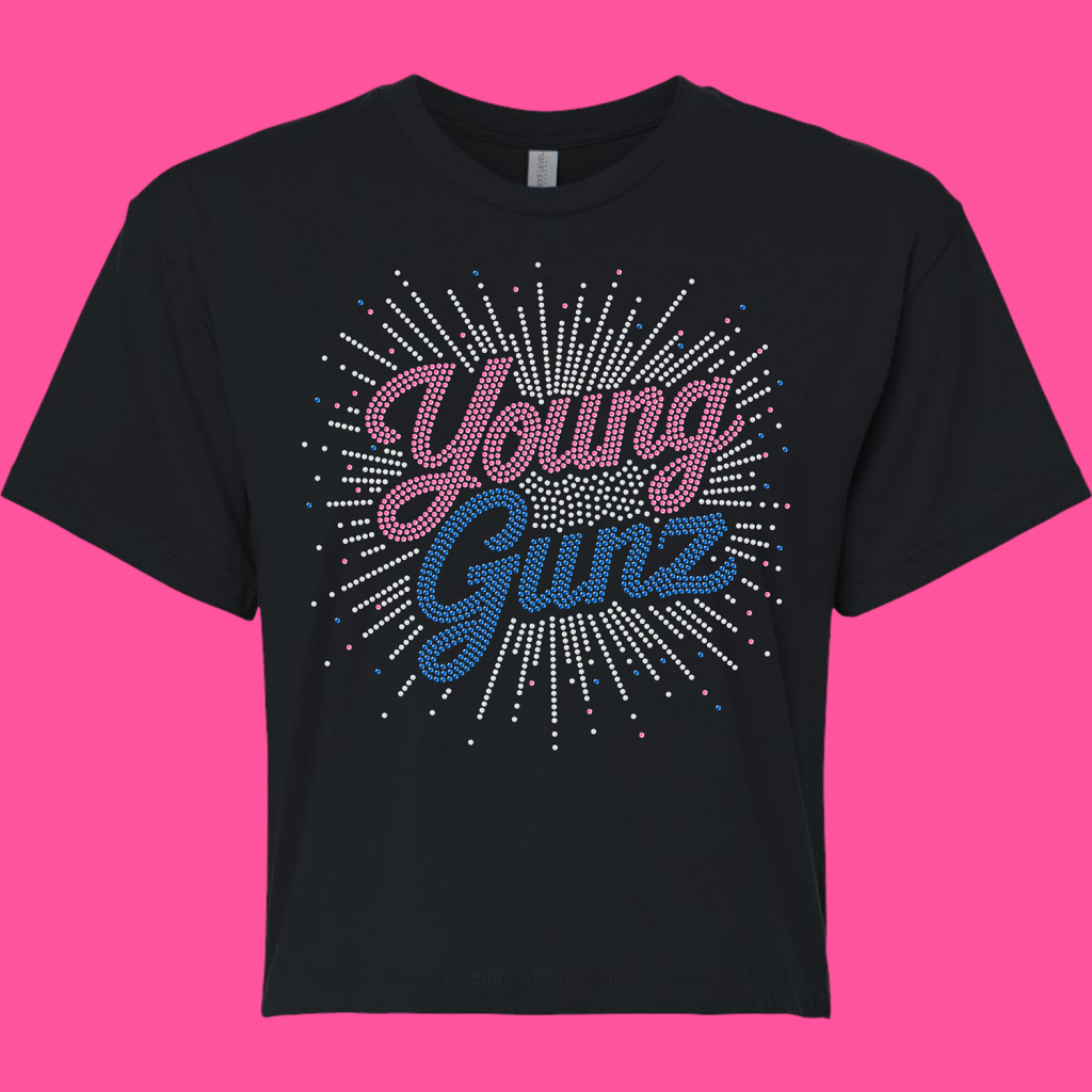 Young Gunz S/S Crop Bling Tee - Order by 10/18/26